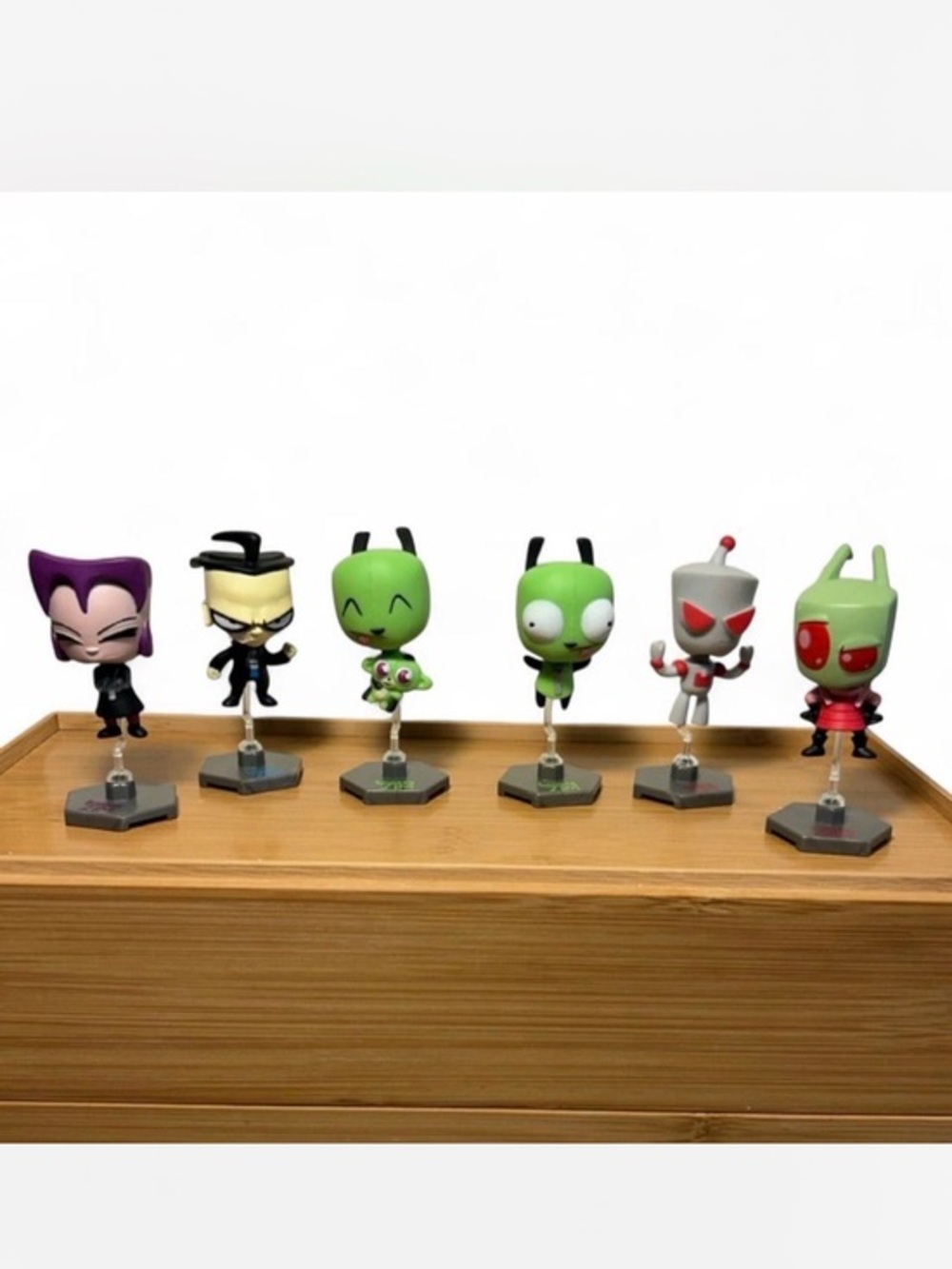 Funko Invader Zim Bobble Blips Lot 6 GIR Zim Dib Gaz Mini Moose Figures